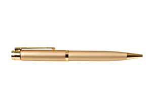 oro bolígrafo aislado en un transparente antecedentes png