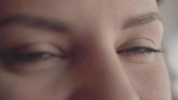 Close up portrait of a woman video