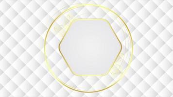 Animated Modern luxury abstract background with golden line elements. modern gray and white background for presentation video