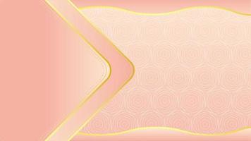 Animated Modern luxury abstract background with golden line elements. gradient pink gold for presentation video