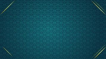 Animated Modern luxury abstract background with golden line elements. modern blue green for presentation video