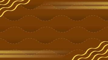 Animated Modern luxury abstract background with golden line elements. modern brown for presentation video