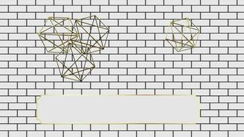 Animated Modern luxury abstract background with golden line elements. modern gray and white background for presentation video