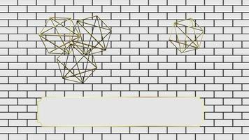 animado moderno lujo resumen antecedentes con dorado línea elementos. moderno gris y blanco antecedentes para presentación video