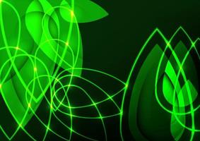 Abstract background Hi-tech, Overlapping leaf shape, vector illustration.