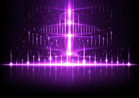 Abstract technology background Hitech. Wave curvature line, vector illustration.