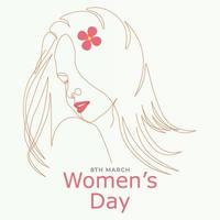 happy international womens day design vector