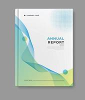 annual report template cover design vector