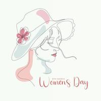 happy international womens day design vector