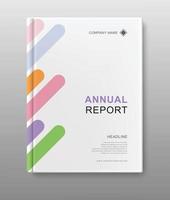 annual report template cover design vector