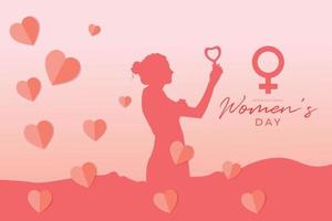 happy international womens day design vector