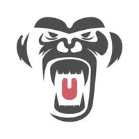 Gorilla logo icon design vector