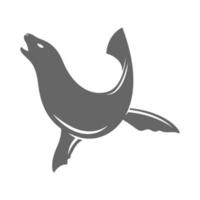 Seal icon logo design vector