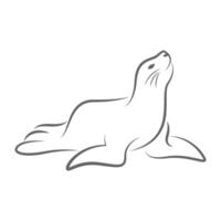 Seal icon logo design vector