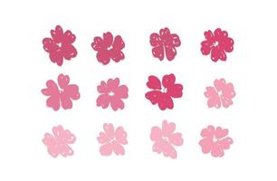 Flowers pattern Hand-drawn. Vector seamless background.