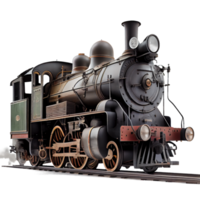 vintage trem, vapor locomotiva em transparente fundo png