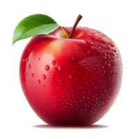 red apple isolated on white png