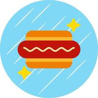 Hot Dog Vector Icon Design