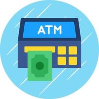 Atm Machine Vector Icon Design