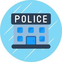 Police Station Vector Icon Design