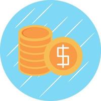 diseño de icono de vector de moneda de dólar