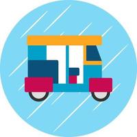 diseño de icono de vector de rickshaw