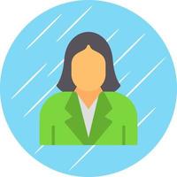 Female Employee Vector Icon Design