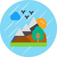 diseño de icono de vector de paisaje