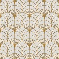 patrón sin costuras art déco vintage. formas geométricas de oro de arte lineal. ilustración vectorial de adornos modernos. fondo elegante retro gatsby para tela, papel tapiz o envoltura vector