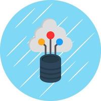 diseño de icono de vector de datos de nube