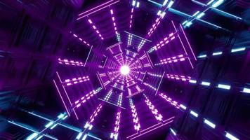 Flickering neon light structure vj loop video