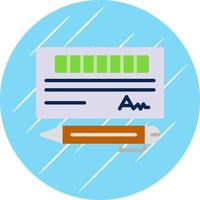 Bank Check Vector Icon Design