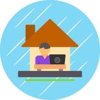 Work From Home Vector Icon Design