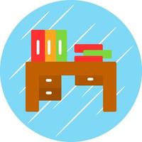 Office Table Vector Icon Design