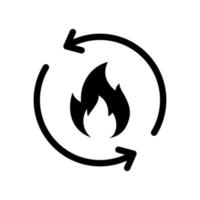 Burn calories icon vector