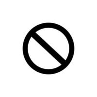 prohibited vector icon