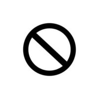 prohibited vector icon