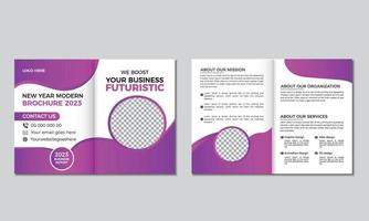 Business templates for bi fold brochure, magazine, vector layout in A4 size.