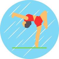 Gymnast Vector Icon Design