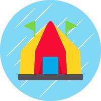 Circus Tent Vector Icon Design