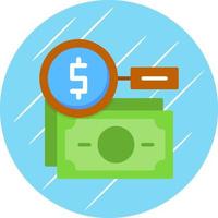 Search Money Vector Icon Design