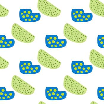 sin costura modelo con resumen textura forma verde color en blanco antecedentes vector