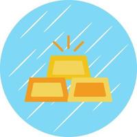 diseño de icono de vector de lingotes de oro