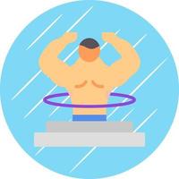 Hooping Vector Icon Design