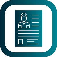 Resume Vector Icon Design