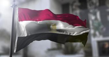 Egypt national flag, country waving flag. Politics and news illustration video