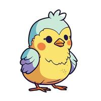 cute chick cartoon style vector