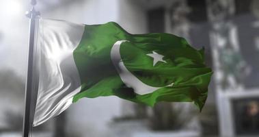Pakistan nationale drapeau, pays agitant drapeau. politique et nouvelles illustration video
