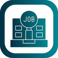 Job Search Vector Icon Design