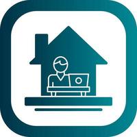 Work From Home Vector Icon Design